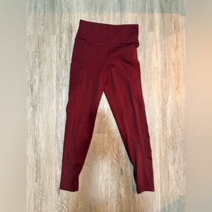 American Eagle Deep Wine 'Everything Pocket' Leggings
